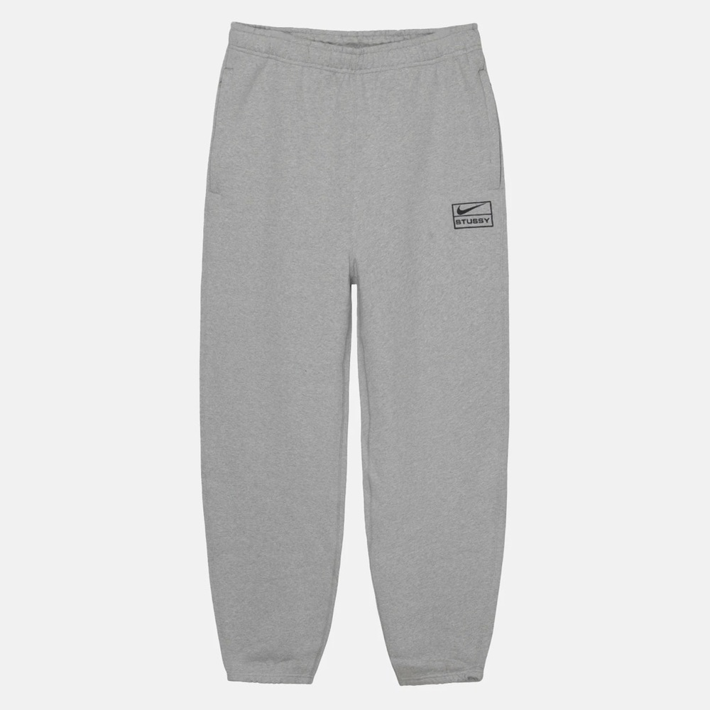 NWT Stussy X Nike Men’s Grey Sweatpants Fleece Gray Size L